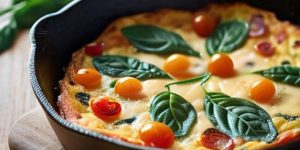 Learning how to make a frittata.