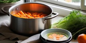 How to batch cook soup for the freezer.